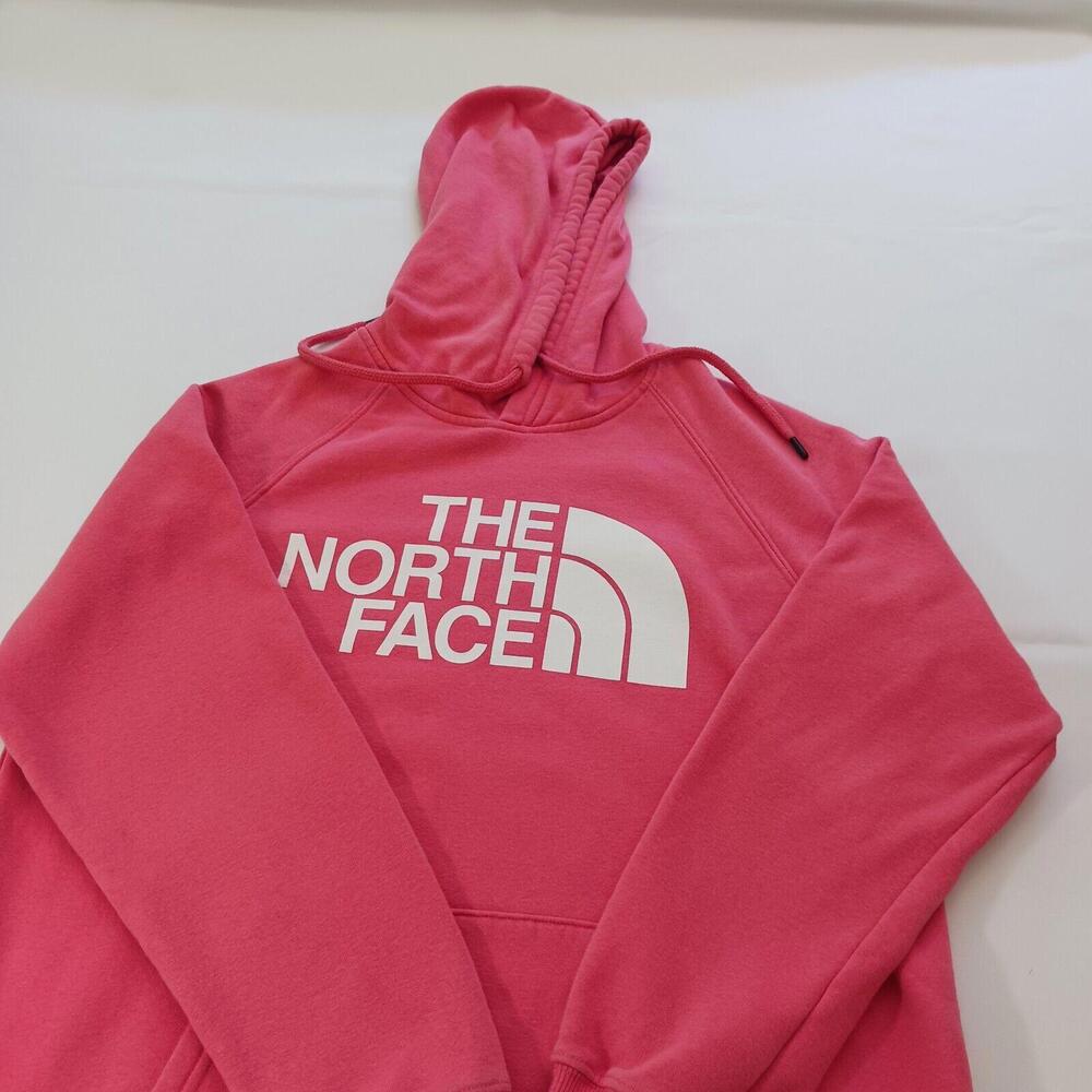 The North Face Women's Pink Cotton Blend Pullover Drawstring Hoodie Sweatshirt M - Picture 13 of 16